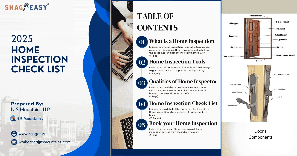 Comprehensive Home Inspection Checklist – Complete Guide for Homebuyers | SnagEasy